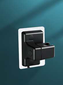 1pc Punch-Free Shower Head Holder, Wall Mounted Shower Head Rack For Bathroom Bathroom Accessories Bathroom Tools - Black - View 3