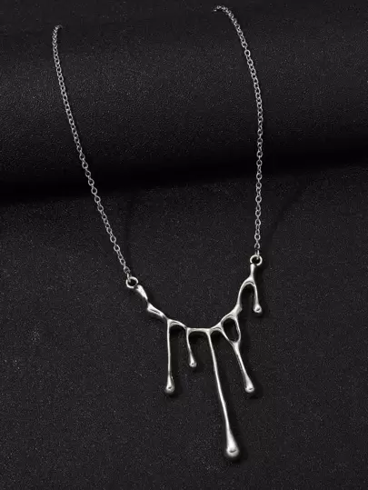 時尚流行男士創意吊墜項鍊不銹鋼朋克嘻哈風格適合珠寶禮物和時尚外觀