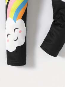 Cô Gái Trẻ Kỳ lân in Xà cạp - màu đen - Xem 4