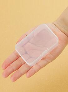 透明塑料收纳盒套装耐用且可堆叠，非常适合纽扣、珠宝、珠子等多功能收纳盒，混合尺寸，方便工艺项目管理 - 無色 - 查看 6