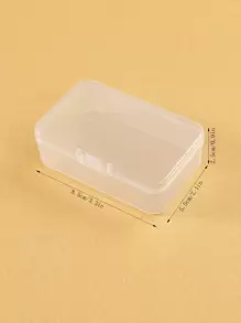 透明塑料收纳盒套装耐用且可堆叠，非常适合纽扣、珠宝、珠子等多功能收纳盒，混合尺寸，方便工艺项目管理 - 無色 - 查看 2