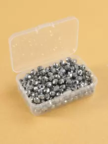 透明塑料收纳盒套装耐用且可堆叠，非常适合纽扣、珠宝、珠子等多功能收纳盒，混合尺寸，方便工艺项目管理 - 無色 - 查看 7