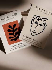 10pcs Abstract Figure Graphic Postcard - Multicolor - View 4