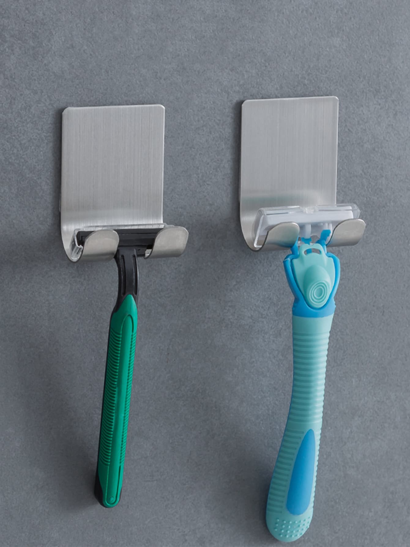 1pc Stainless Steel Wall Hook - Grey - View 1