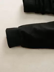 SHEIN Explorewe Young Boy Letter Graphic Sweatshirt With Sweatpants - Army Green - View 4