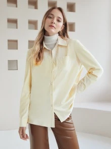 MOTF PREMIUM CORDUROY EMBROIDERY SHIRT - Beige - View 2