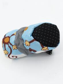 2入組卡通圖案寵物靴子