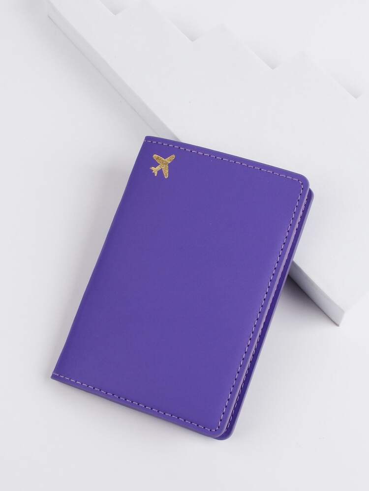 Fashionable Travel Passport Holder, Perfect Gift For Friends - Purple - View 5