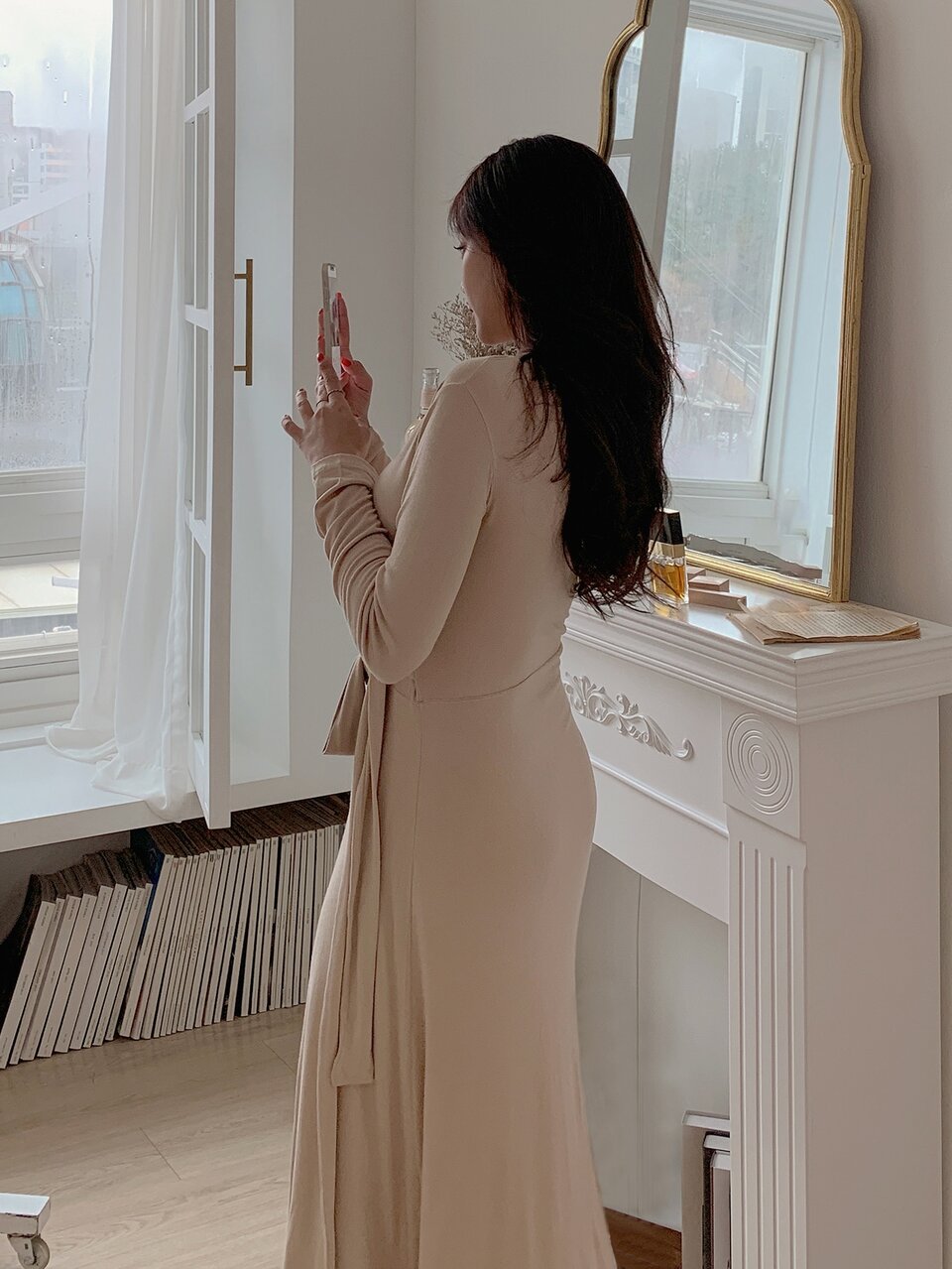 Solid Wrap Knot Side Dress
