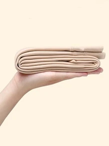 2pairs Toddler Girls Solid Plush Lined Thermal Tights - Apricot - View 3