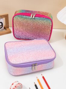 1 cái Long lanh Chi tiết Túi bút chì màu ngẫu nhiên - Nhiều màu - Xem 1