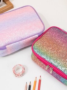 1 cái Long lanh Chi tiết Túi bút chì màu ngẫu nhiên - Nhiều màu - Xem 2