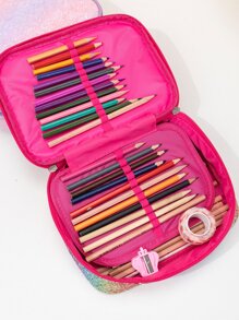 1 cái Long lanh Chi tiết Túi bút chì màu ngẫu nhiên - Nhiều màu - Xem 4