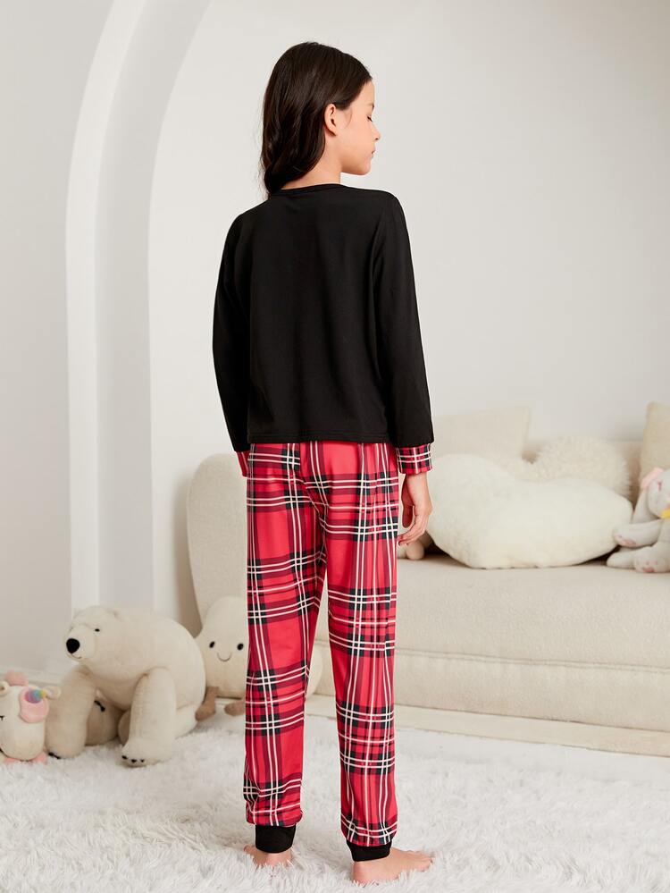 Girls Tartan PJ Set - Multicolor - View 2