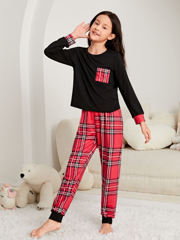 Girls Tartan PJ Set - Multicolor - View 3