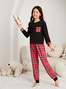 Niñas Conjunto de pijama de tartán - Multicolor - Ver 4