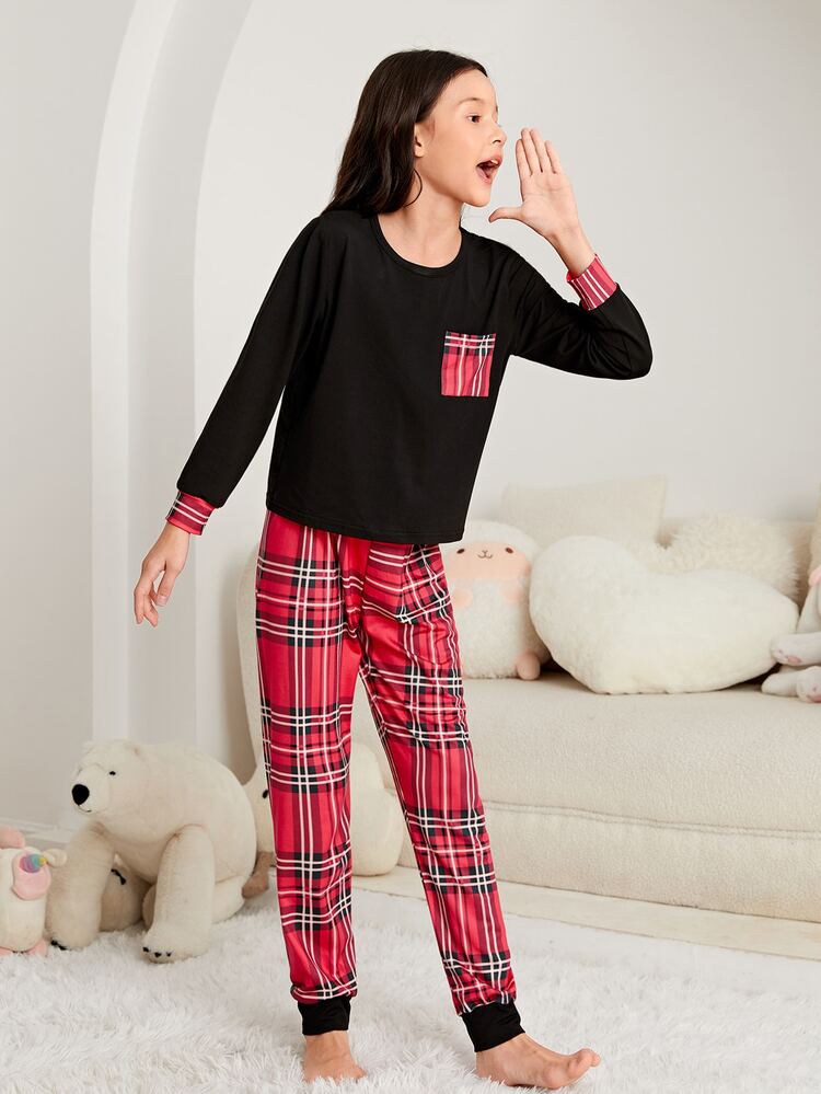 Girls Tartan PJ Set - Multicolor - View 5