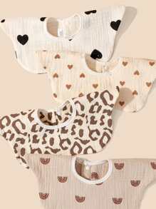 2入組嬰兒隨機圖案圍兜 - 彩色 - 查看 7