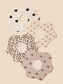 2入組嬰兒隨機圖案圍兜 - 彩色 - 查看 4