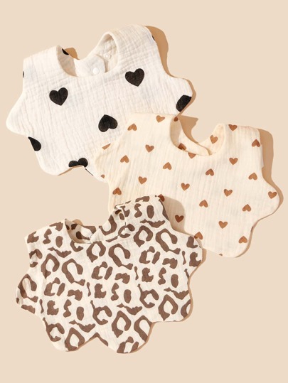 Bébé 2 pièces Bavoir à motif aléatoire