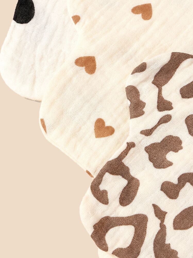 2pcs Baby Random Pattern Bib - Multicolor - View 6