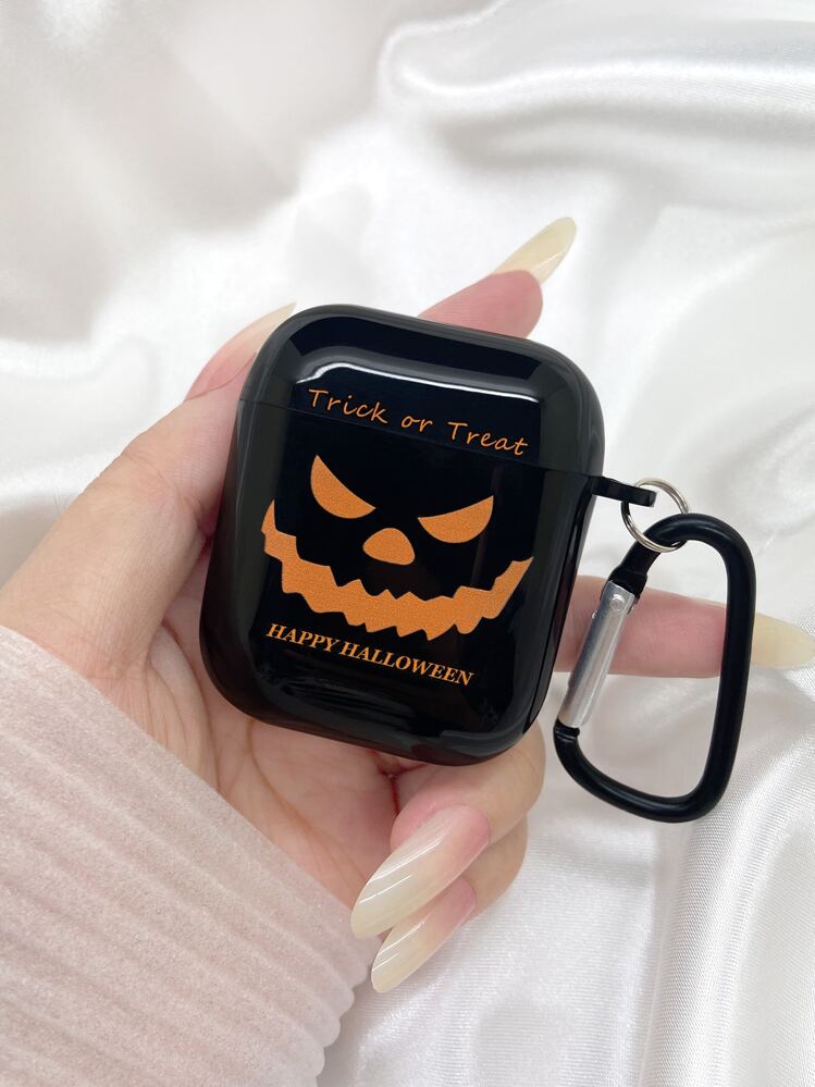 Funda compatible con Airpods Halloween con estampado de dibujos animados - Multicolor - Añade 1