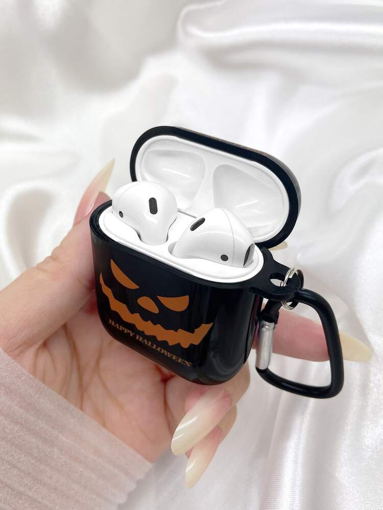 Funda compatible con Airpods Halloween con estampado de dibujos animados - Multicolor - Añade 2