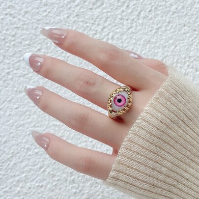 Eye Decor Cuff Ring