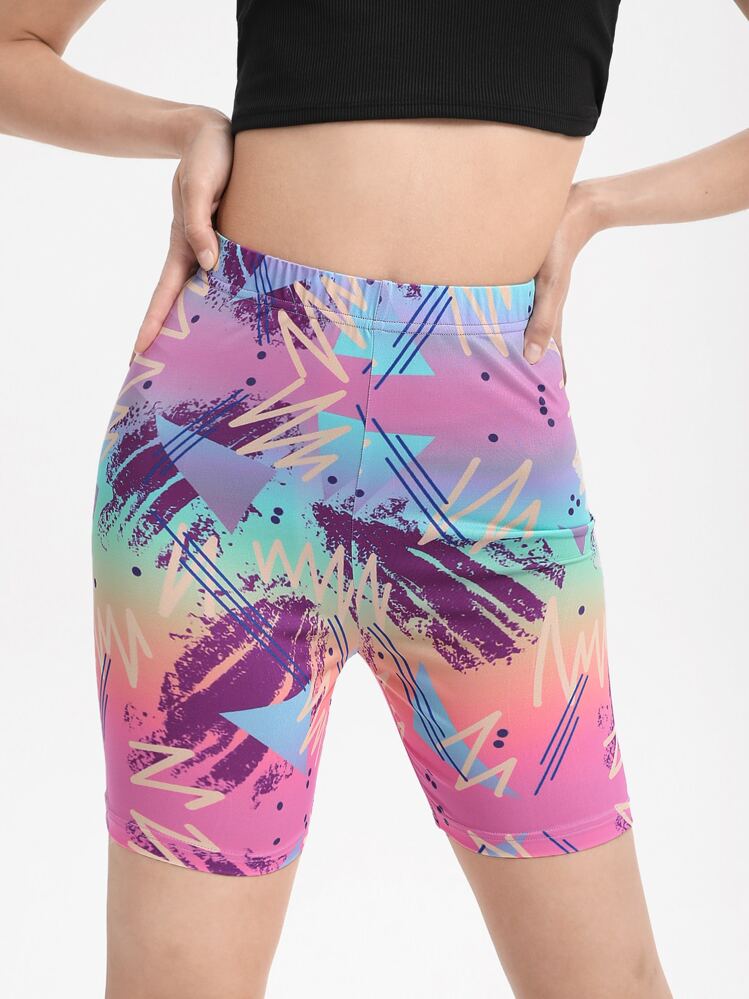 Spagnelli Shorts biker con estampado de dibujo - Multicolor - Añade 1