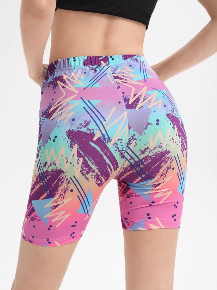 Spagnelli Shorts biker con estampado de dibujo - Multicolor - Añade 2