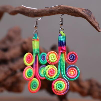 Scroll Drop Earrings