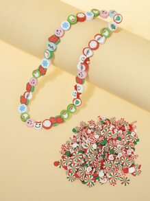 1pack Christmas Santa Claus & Sock Design Bead - Multicolor - View 1