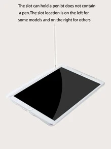 1入組素色ipad手機殼 - 無色 - 查看 3