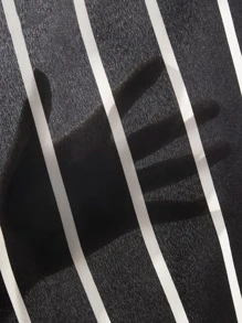 SHEIN VCAY Đầm Sọc Giải trí - màu đen - Xem 6