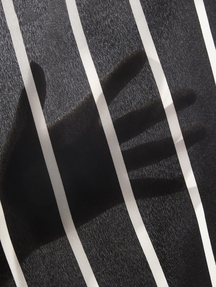 SHEIN VCAY Vestido de tirantes de rayas - Negro - Añade 6