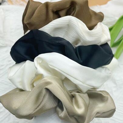 5pcs Solid Scrunchie