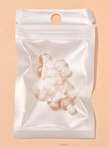 10 piezas Cuentas de murano de hongos, Abalorio DIY con diseño de hongo rosa brumoso - Rosa Pálido - Ver 4