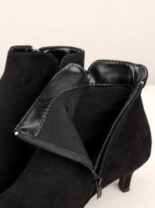 Neue mode- und wetterfeste Stiefeletten mit Reißverschluss, spitzer Zehenform und Veloursleder für Herbst/Winter