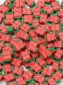 50pcs Christmas Sock Design DIY Bead - Multicolor - View 4