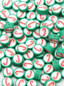 50pcs Christmas Crutch Pattern DIY Bead - Multicolor - View 4