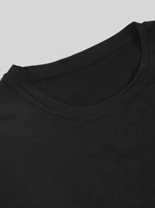 Manfinity LEGND Tops Nam Hoạt hình Đường phố - màu đen - Xem 6