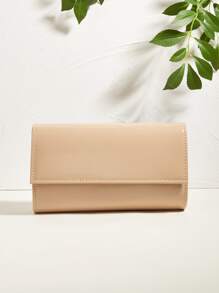 Minimalist Flap Chain Artificial Patent Leather Square Bag, Fashionable Clutch Bags For Woman