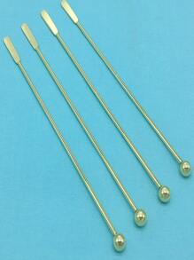 4 piezas Agitador de cóctel de acero inoxidable - Dorado - Ver 6