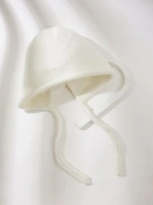 1 Miếng Của phụ nữ Mới Màu thuần Sang trọng Bịt tai Mũ Với Trái tai Cho mùa đông , Mặc hàng ngày Giải trí - trắng - Xem 2