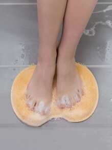 Exfoliating Shower Massage Scraper Bathroom Non-slip Bath Mat Back Massage Brush Silicone Foot Wash Body Cleaning Bathing Tool