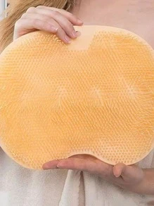 Exfoliating Shower Massage Scraper Bathroom Non-slip Bath Mat Back Massage Brush Silicone Foot Wash Body Cleaning Bathing Tool
