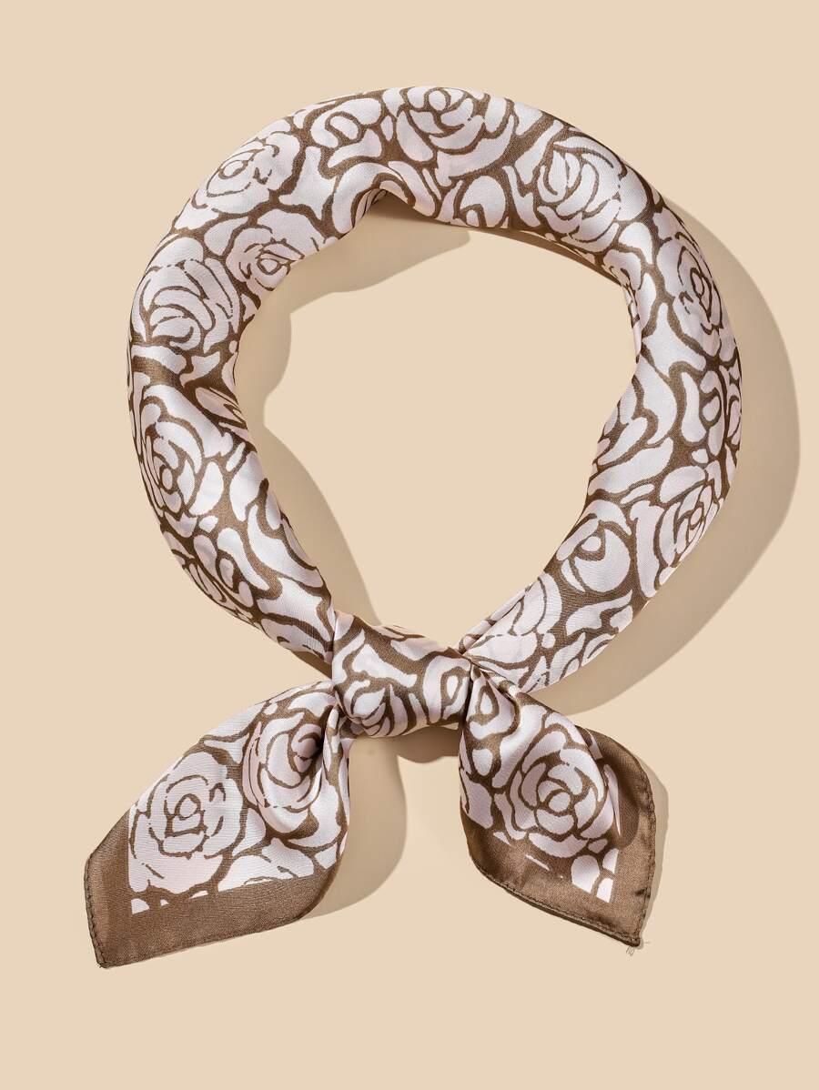 Floral Print Bandana - Multicolor - View 1