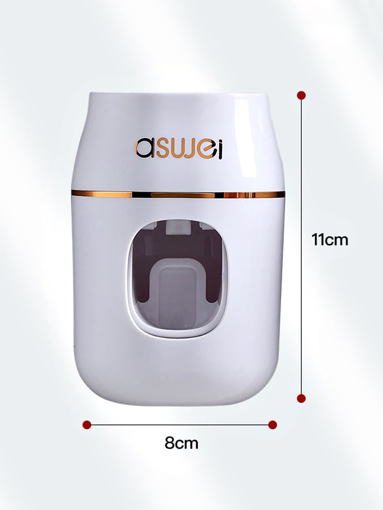 1pc Wall Mounted Toothpaste Squeezer, Self Adhesive PVC Toothpaste Squeeze Tool For Bathroom