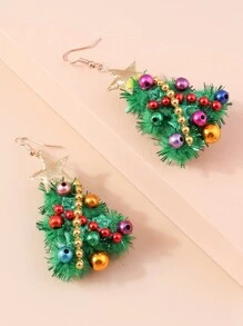 Bông tai lủng lẳng - màu xanh lá - Xem 4