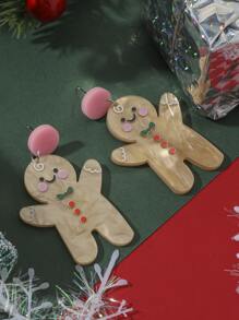 Bông tai thả bánh gừng giáng sinh - Nhiều màu - Xem 2